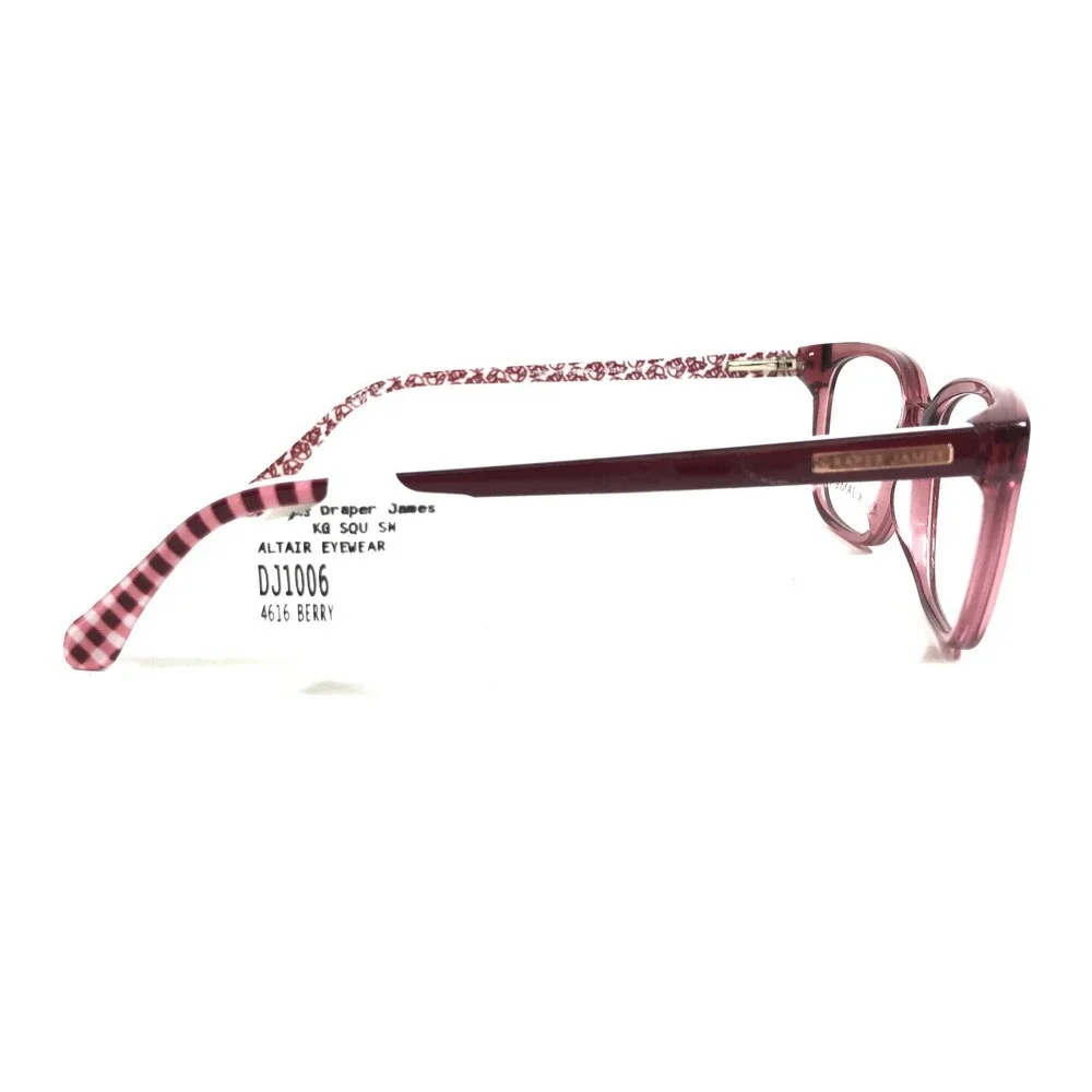 Draper James Eyeglasses Frames DJ1006 512 BERRY Red Purple White 46-16-130